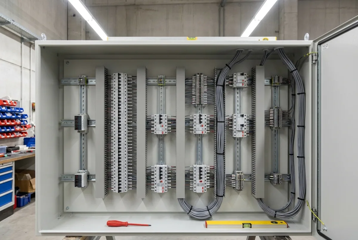 Elektroinstallation und Verteilerbau im Gewerbeobjekt